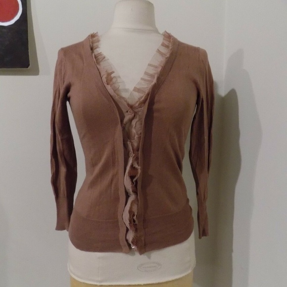J. Crew Sweaters - J. CREW Chestnut Brown Cardigan Sweater, Small